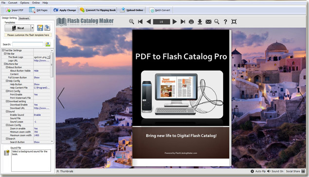 apply downloaded flash catalog templates