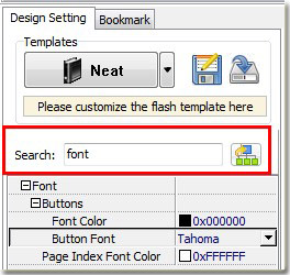 search function of catalog maker