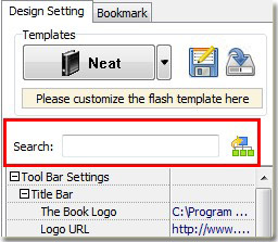 search function of catalog maker