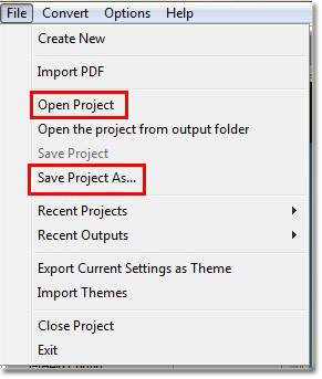 save project of flash catalog by catalog software of PDF to Flash Catalog for later designing